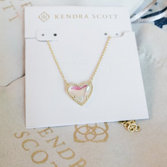 Kendra Scott Gold Ari Heart Necklace 